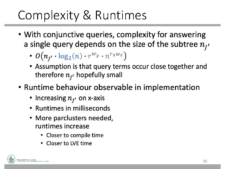 Complexity & Runtimes • 95 