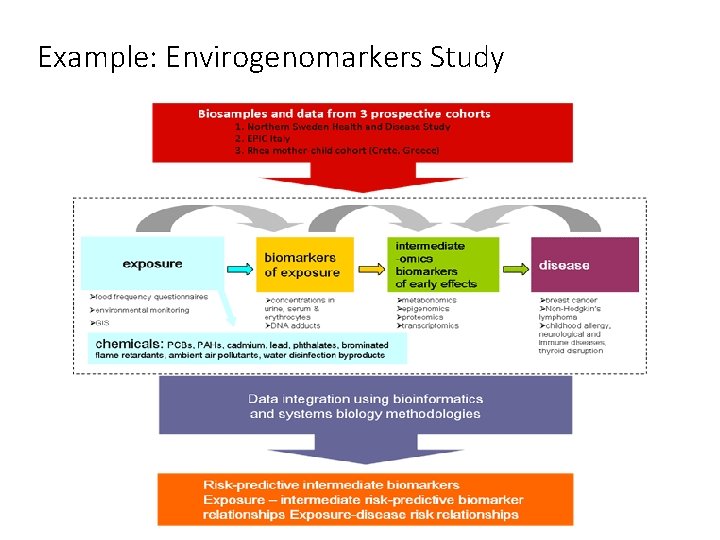 Example: Envirogenomarkers Study 