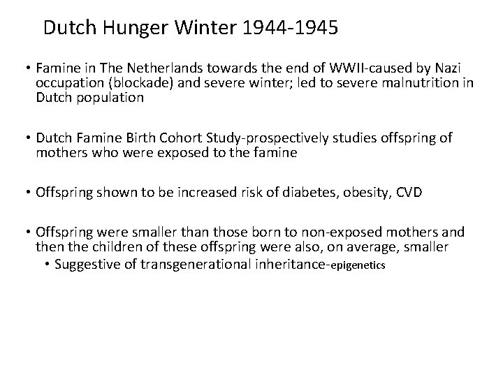 Dutch Hunger Winter 1944 -1945 • Famine in The Netherlands towards the end of
