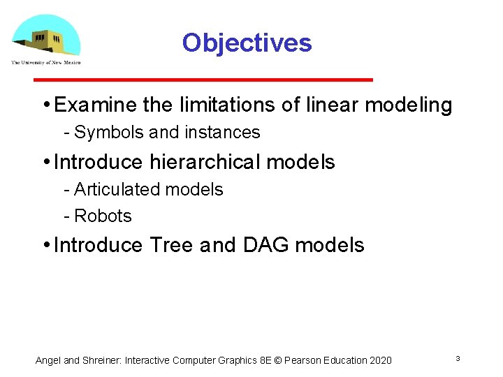 Objectives • Examine the limitations of linear modeling Symbols and instances • Introduce hierarchical