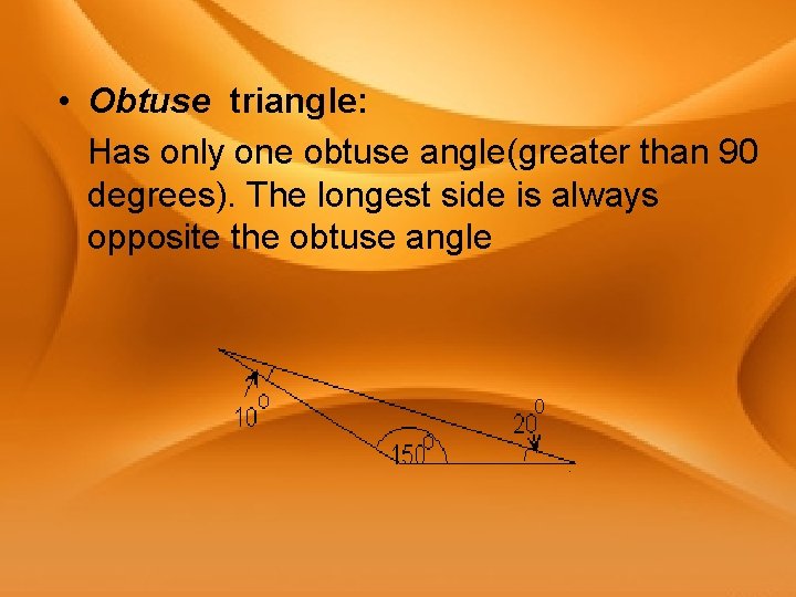 Triangles Triangles classified by their angles Right triangle