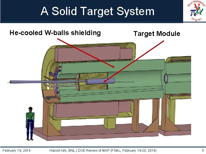 A Solid Target System He-cooled W-balls shielding February 19, 2014 Target Module Harold Kirk,