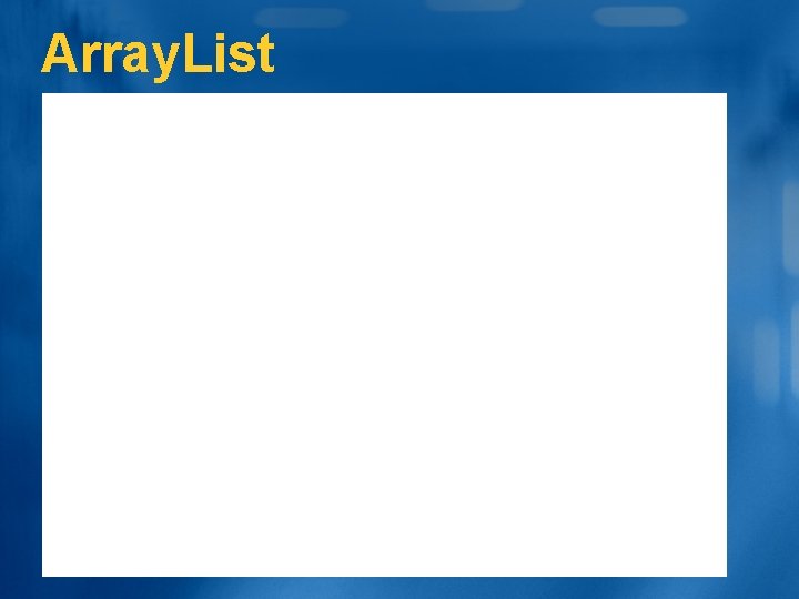 Array. List 