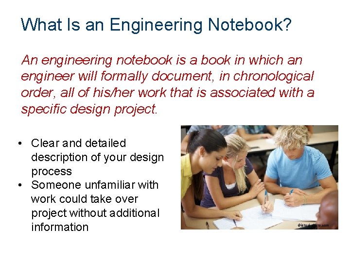 What Is an Engineering Notebook? An engineering notebook is a book in which an