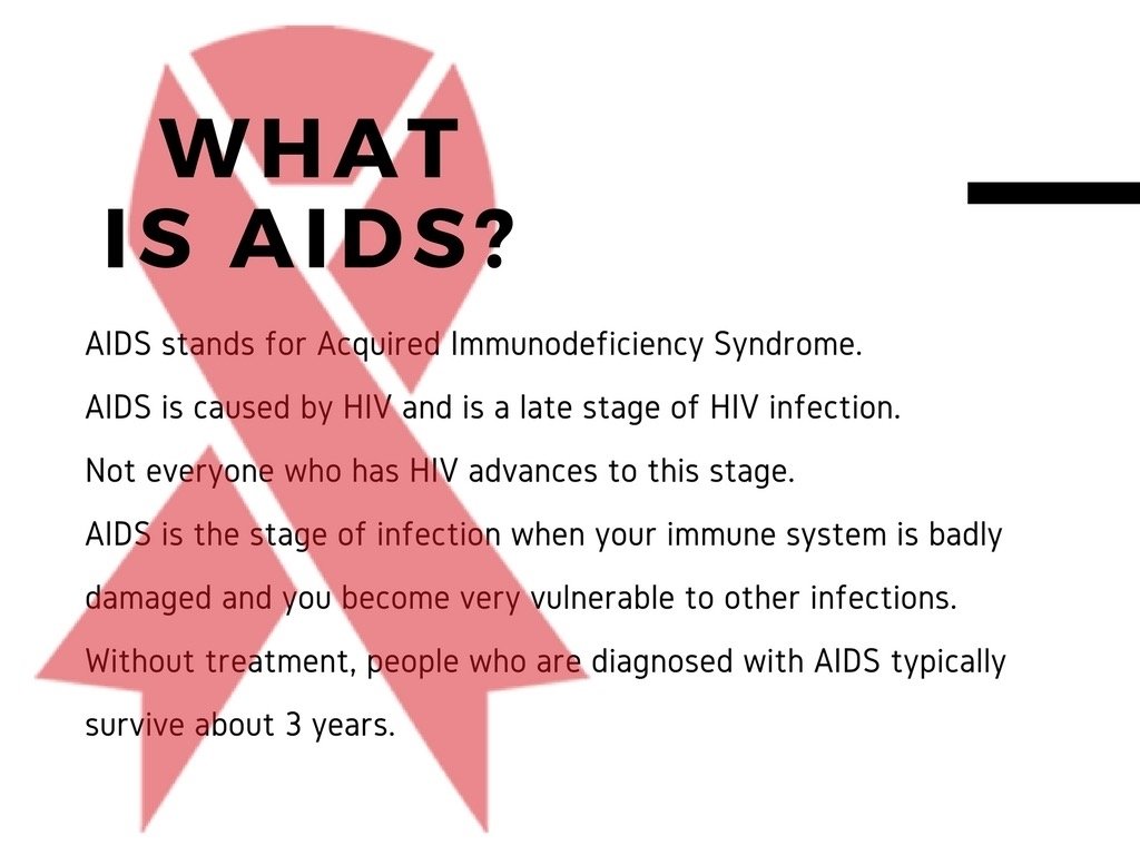 WHAT IS AIDS? ➤ AIDS stands for Acquired Immunodeficiency Syndrome. ➤ Acquired Immunodeficiency Syndrome