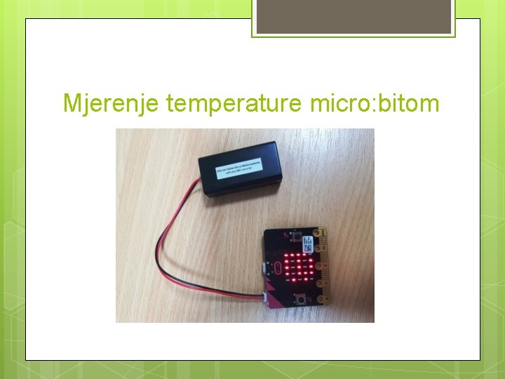 Mjerenje temperature micro: bitom 