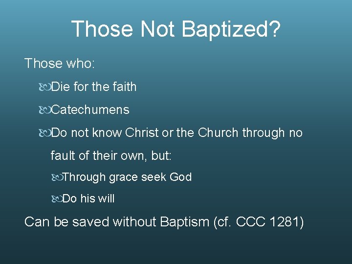 The Sacraments of Baptism and Confirmation Holy Spirit