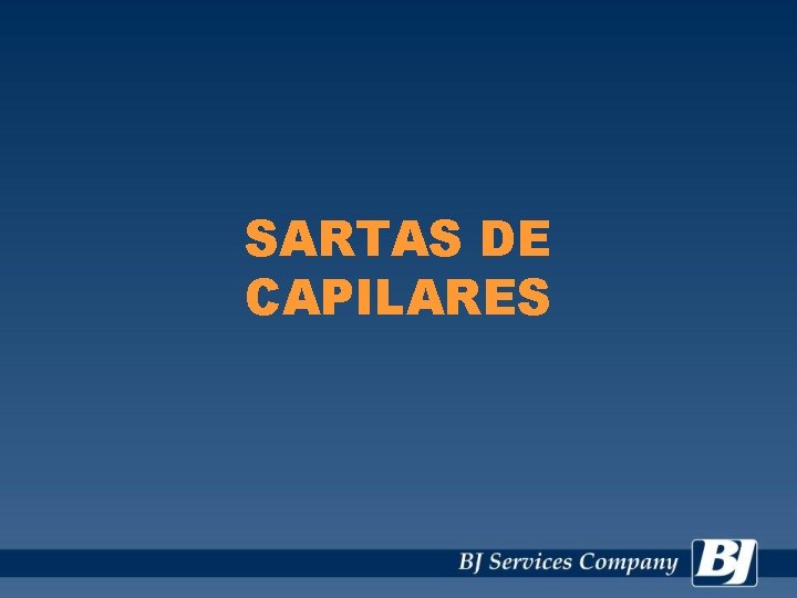 SARTAS DE CAPILARES 