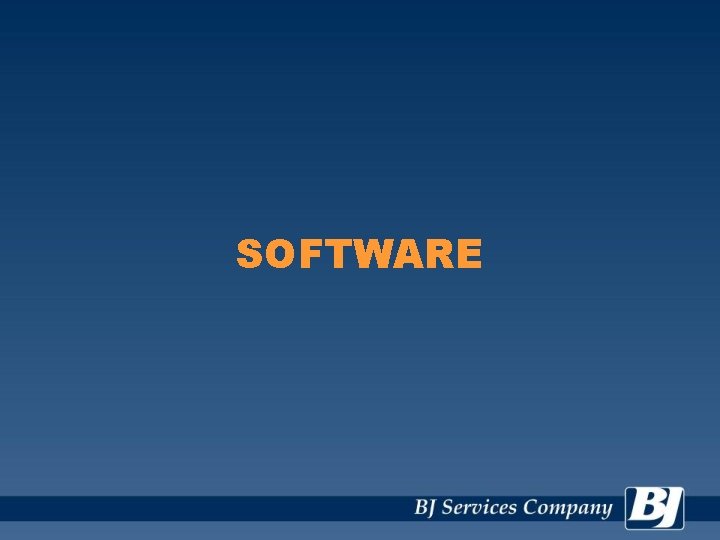 SOFTWARE 