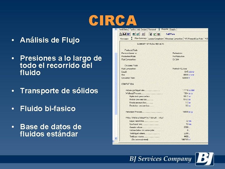 CIRCA • Análisis de Flujo • Presiones a lo largo de todo el recorrido