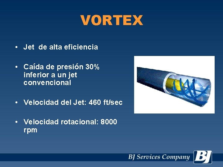 VORTEX • Jet de alta eficiencia • Caída de presión 30% inferior a un