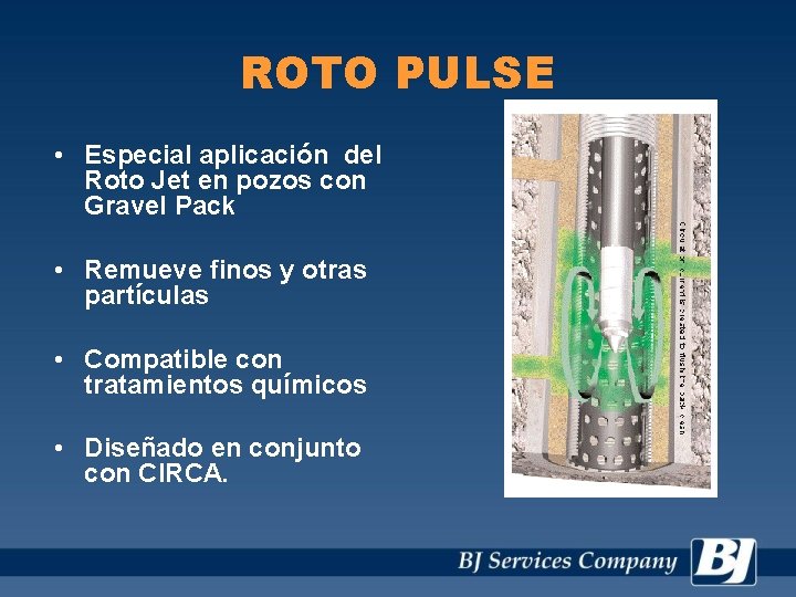 ROTO PULSE • Especial aplicación del Roto Jet en pozos con Gravel Pack •