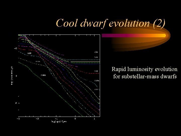 Cool dwarf evolution (2) Rapid luminosity evolution for substellar-mass dwarfs 