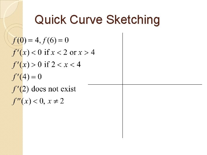 Quick Curve Sketching 