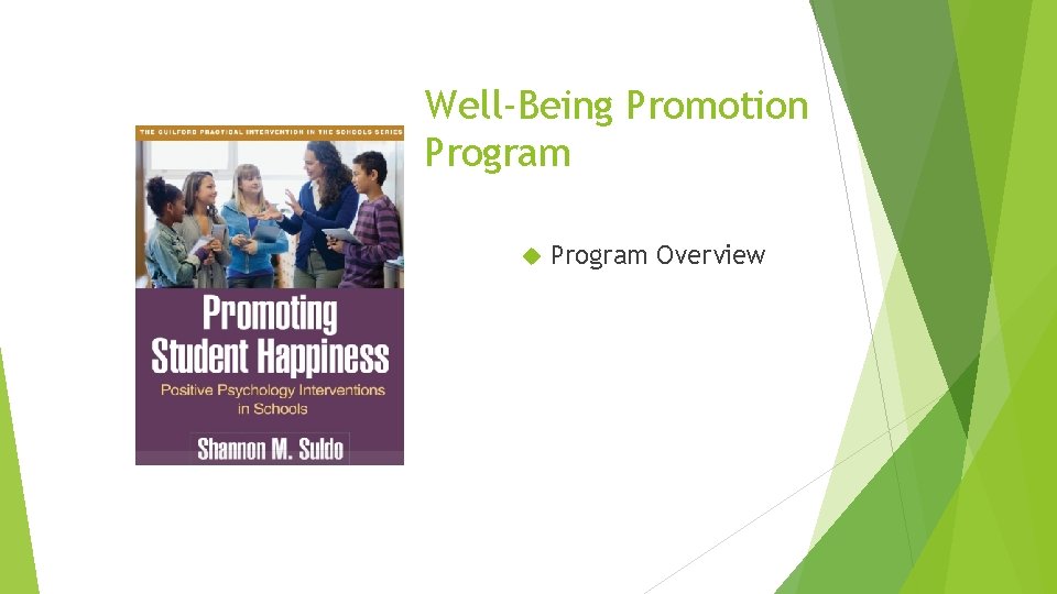 Well-Being Promotion Program Overview 