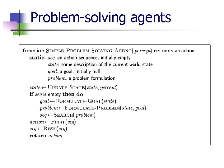 Problem-solving agents 