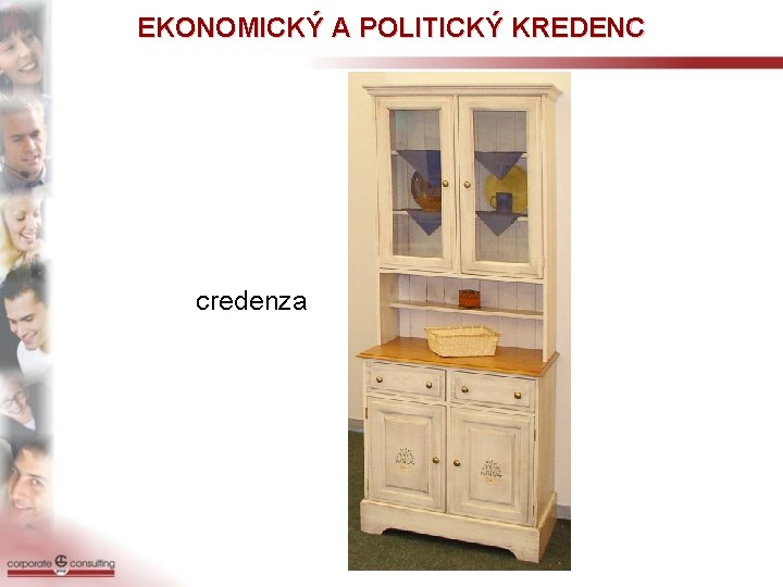 EKONOMICKÝ A POLITICKÝ KREDENC credenza 