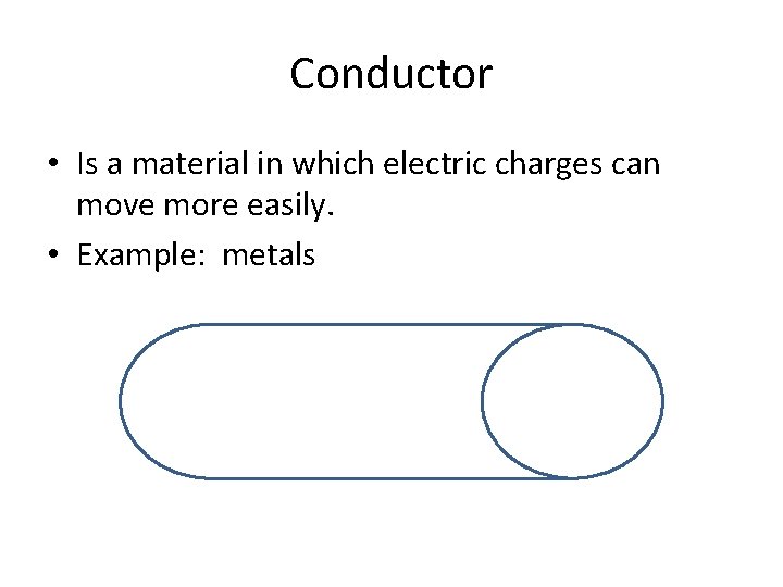Conductor • Is a material in which electric charges can move more easily. •