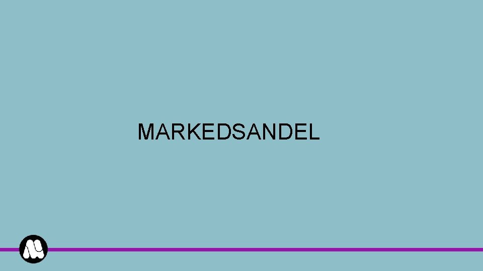 MARKEDSANDEL 