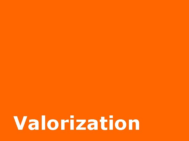 Valorization 