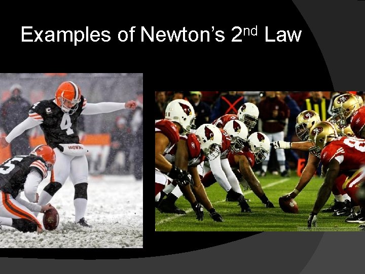 Examples of Newton’s 2 nd Law 