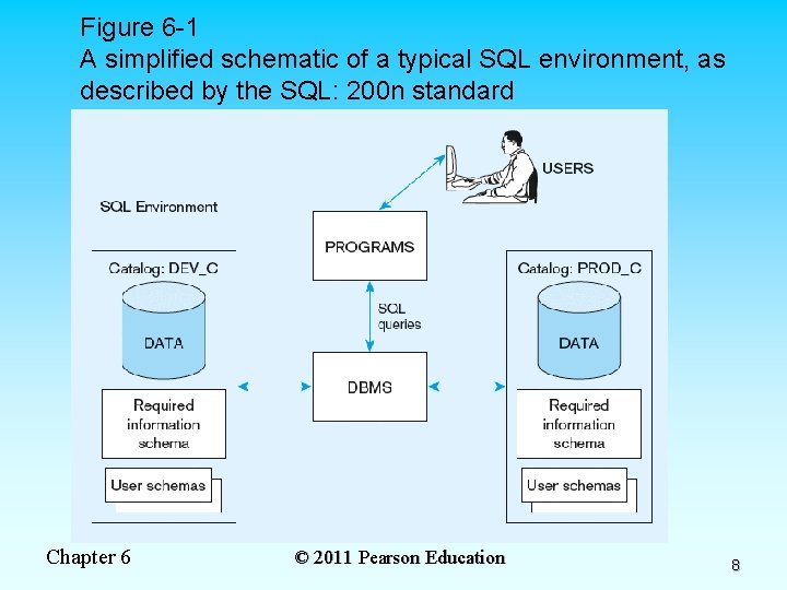 Figure 6 -1 A simplified schematic of a typical SQL environment, as described by