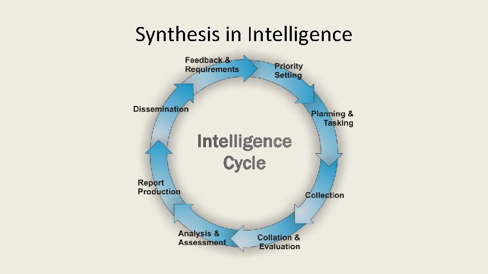 Synthesis in Intelligence 
