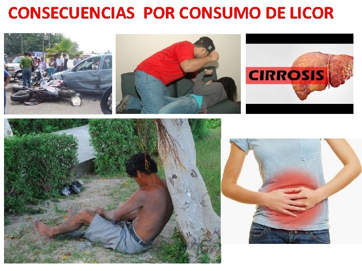 CONSECUENCIAS POR CONSUMO DE LICOR 