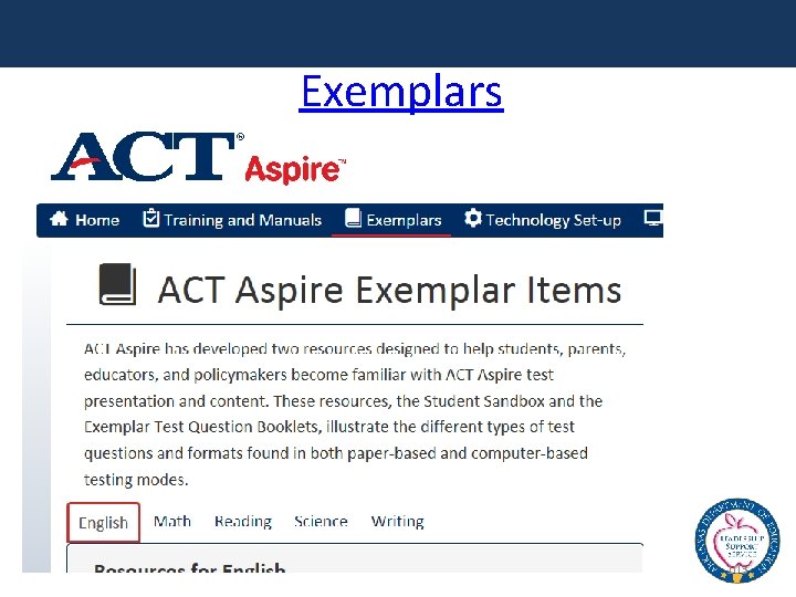 Exemplars 103 