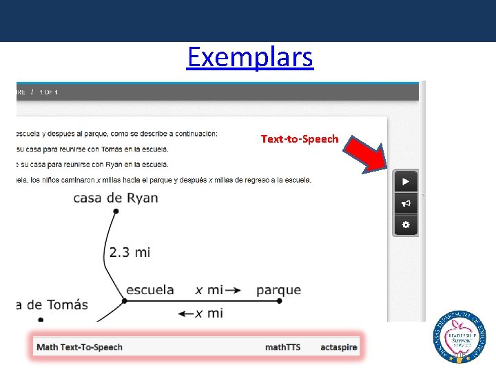 Exemplars Text-to-Speech 106 