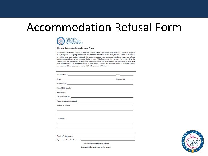 Accommodation Refusal Form 32 