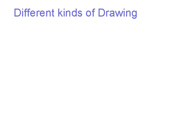 Different kinds of Drawing 