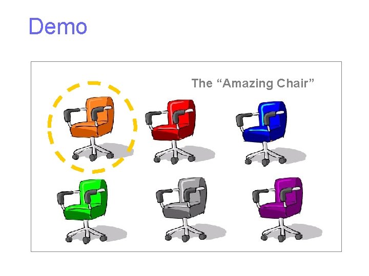 Demo The “Amazing Chair” 