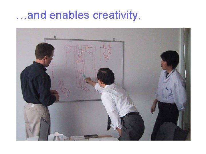 …and enables creativity. 