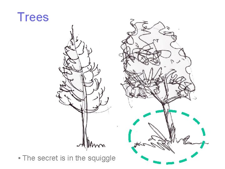 Trees • The secret is in the squiggle 