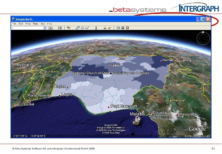Nigeria Census Geoportal © Beta Systems Software AG and Intergraph (Deutschland) Gmb. H 2008