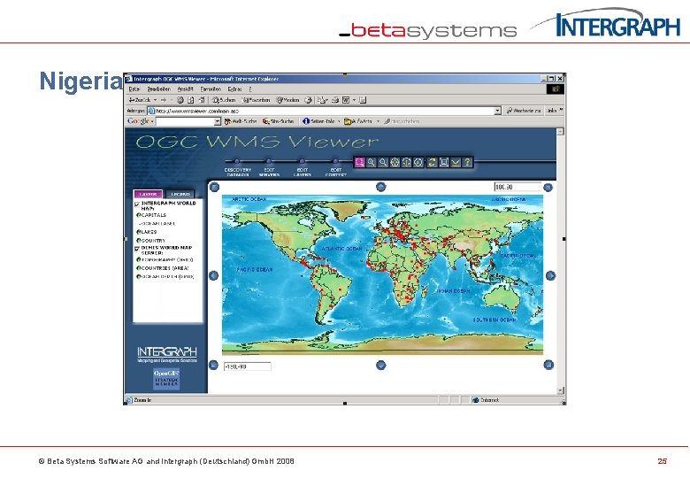 Nigeria Census Geoportal © Beta Systems Software AG and Intergraph (Deutschland) Gmb. H 2008