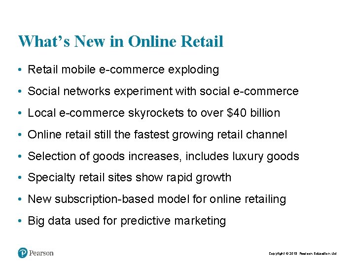 What’s New in Online Retail • Retail mobile e-commerce exploding • Social networks experiment