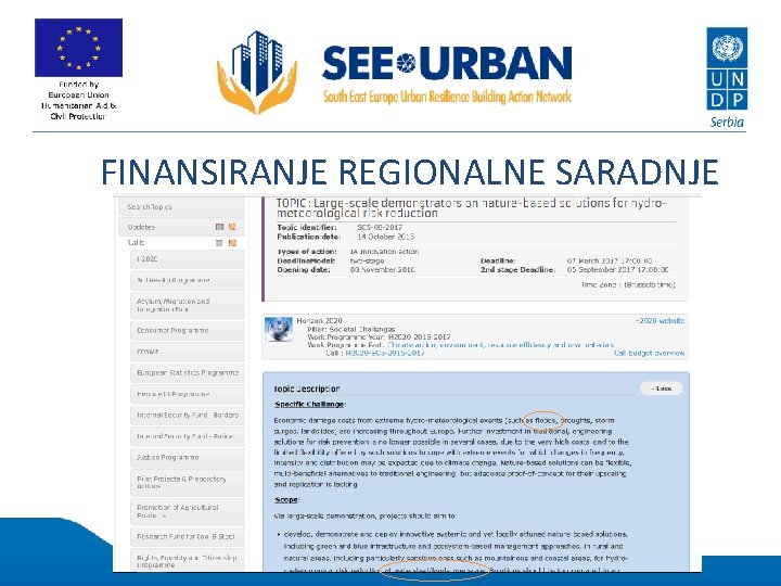 FINANSIRANJE REGIONALNE SARADNJE 