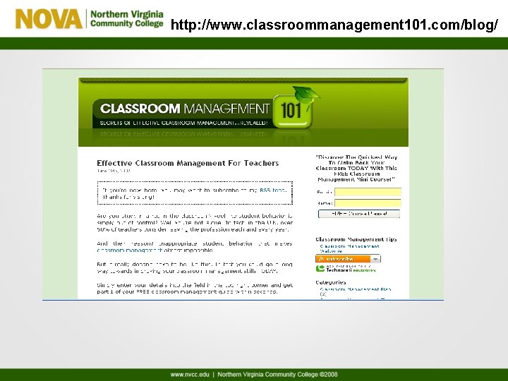 http: //www. classroommanagement 101. com/blog/ 