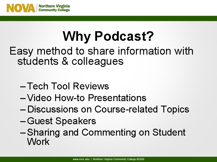 Why Podcast? Easy method to share information with students & colleagues – Tech Tool