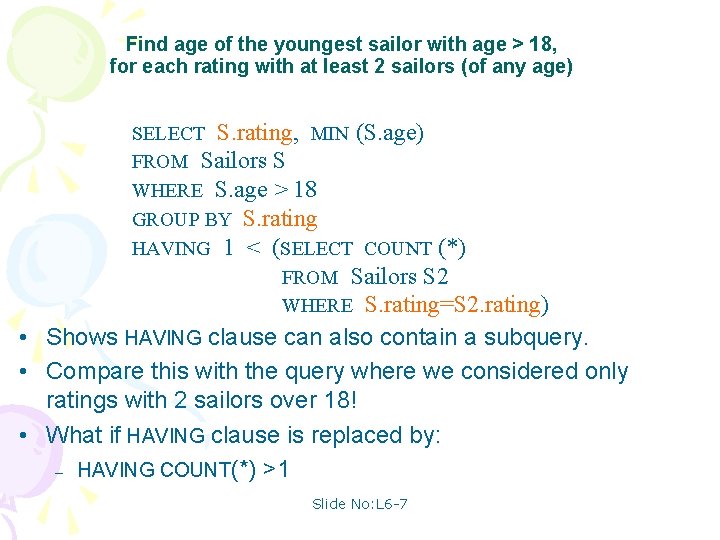 Find age of the youngest sailor with age > 18, for each rating with