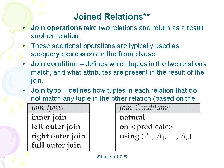 Joined Relations** • Join operations take two relations and return as a result another