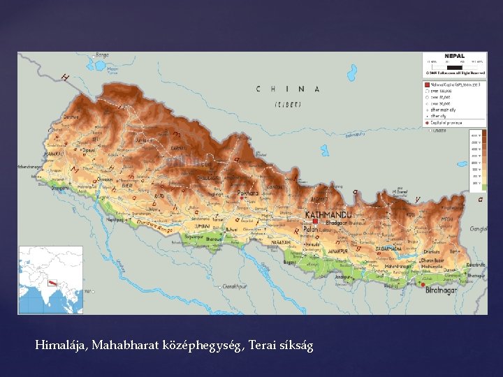 Himalája, Mahabharat középhegység, Terai síkság 