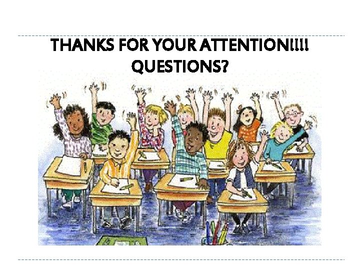 THANKS FOR YOUR ATTENTION!!!! QUESTIONS? 