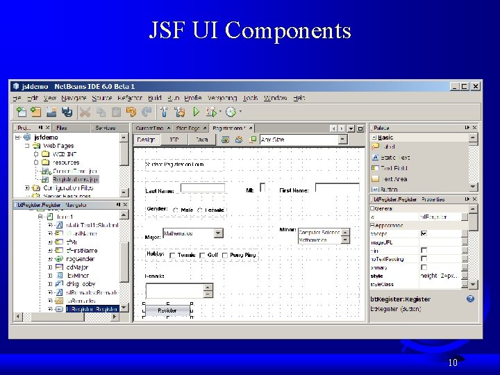 JSF UI Components 10 