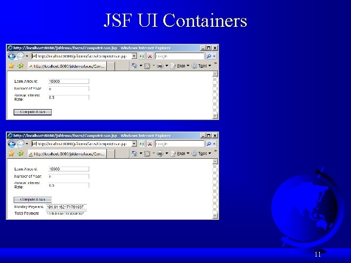 JSF UI Containers 11 