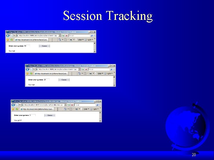 Session Tracking 20 