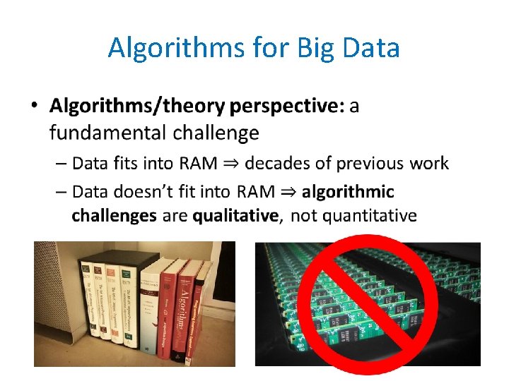 Algorithms for Big Data • 