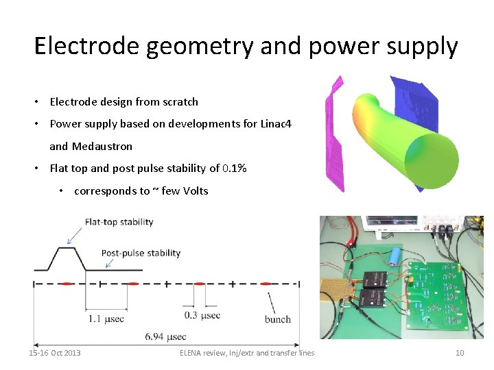 Electrode geometry and power supply • Electrode design from scratch • Power supply based